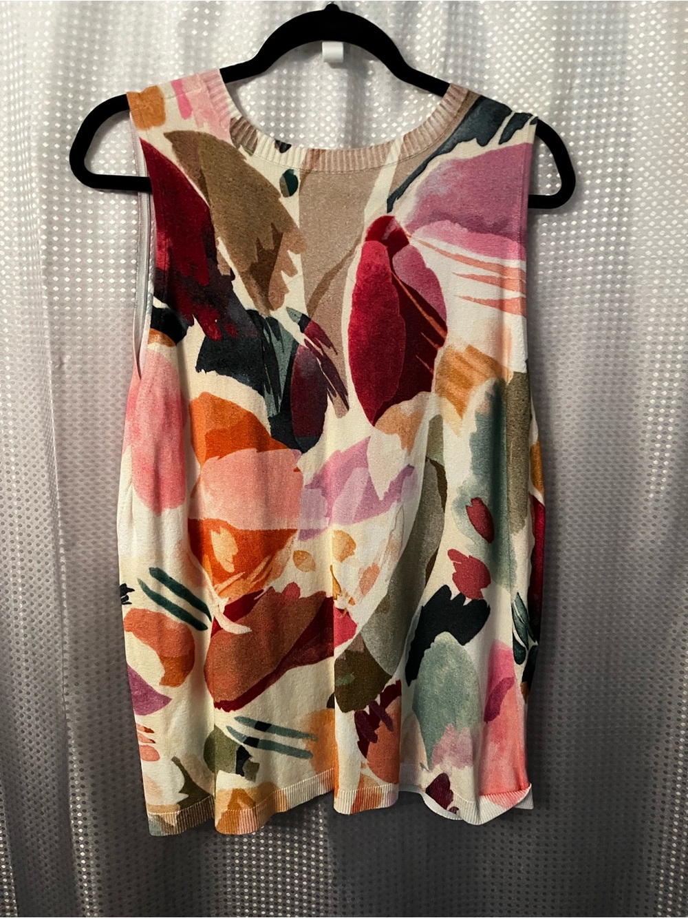 Chico's Multicolor Abstract Print Tank with Bonus Scarf - Picture 3 of 3